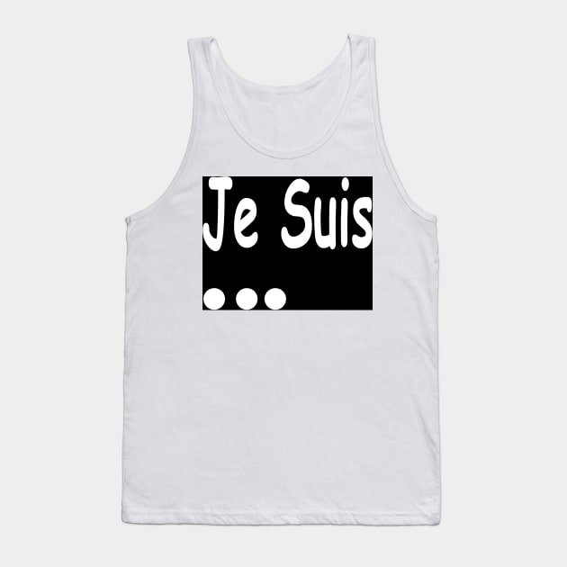 Je Suis Charlie Tank Top by Colin-Bentham